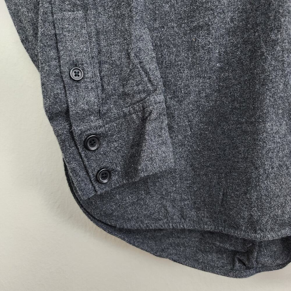 NEW Everlane Gray Flannel Oversized Organic Cotton Shacket Lightweight Jacket - Picture 15 of 15